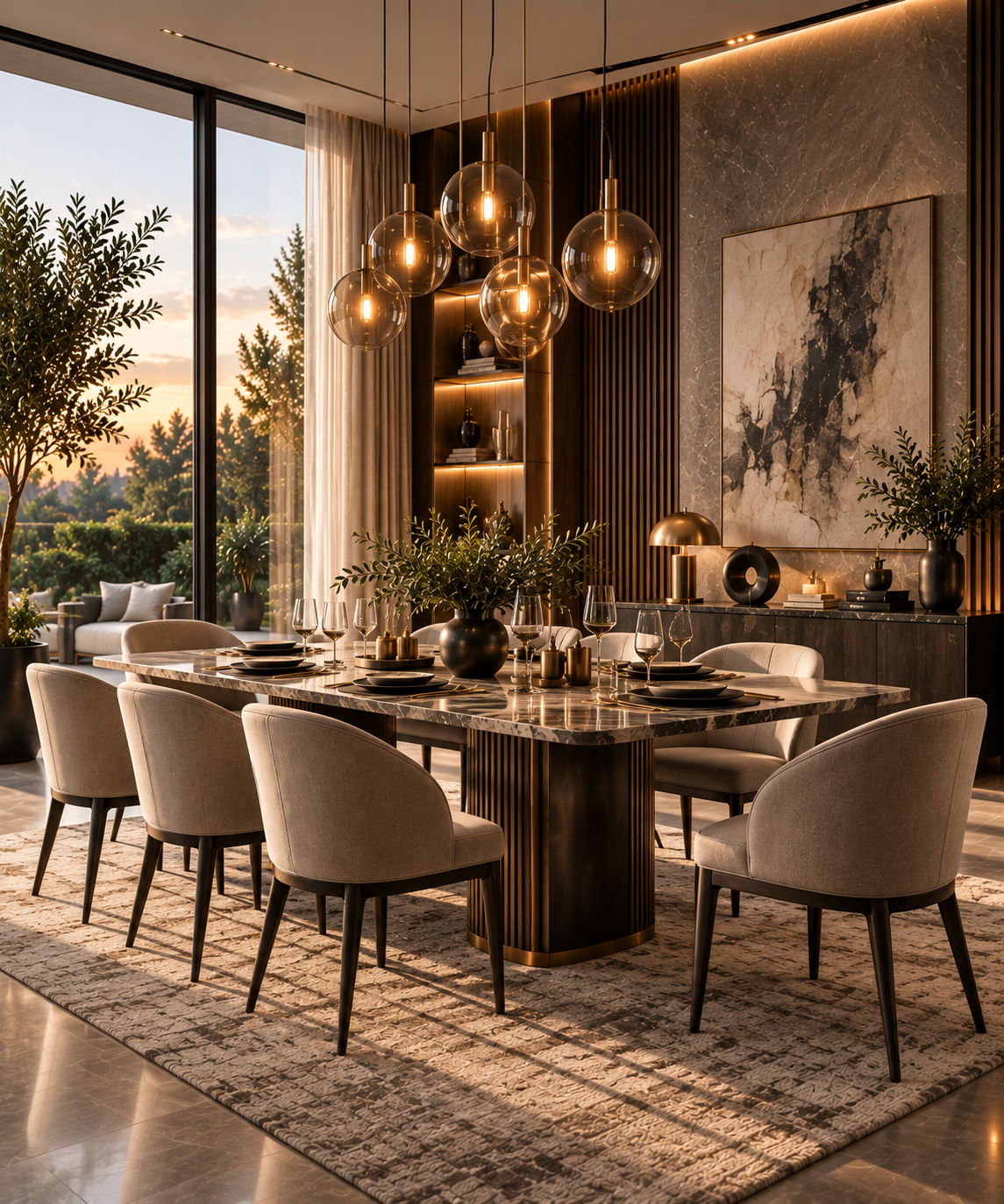Luxury dining room